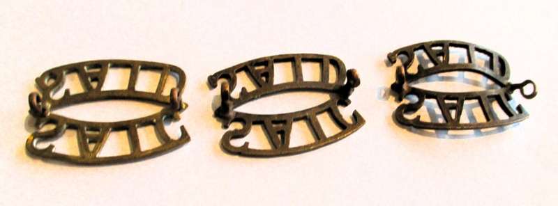 South Africa Instructional Corps  Blackened Brass Shoulder Title