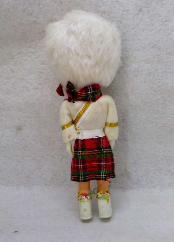 Vintage doll in the costume of a Scottish soldier. 1970s. 160mm high.
