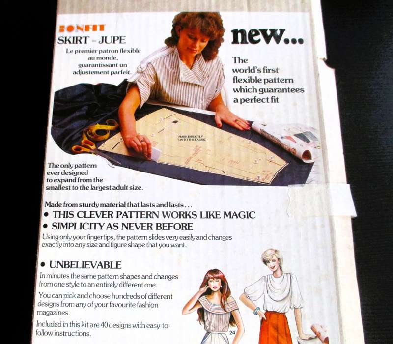 Vintage BONFIT Patterner, make 40 different designs of Skirts. Pattern with booklet, original box.