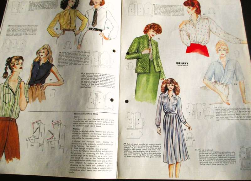 Vintage BONFIT Patterner, 45 different designs tops, dresses. Pattern with booklet, original box.