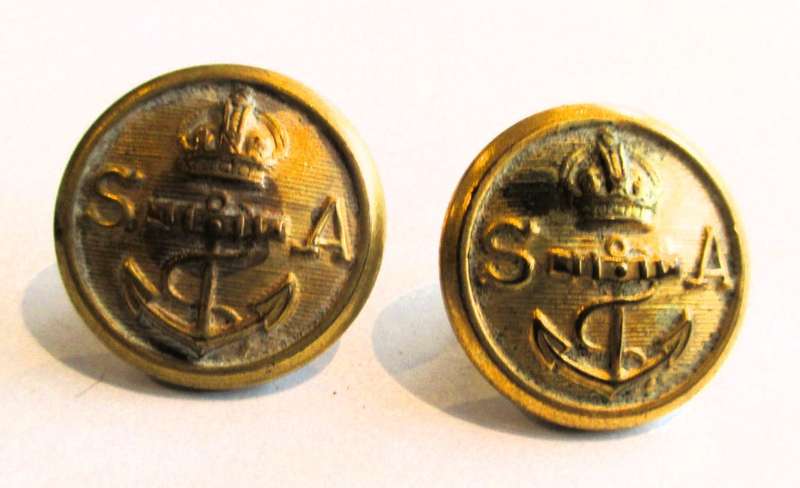 Lot of 2 South African Military uniform buttons, big