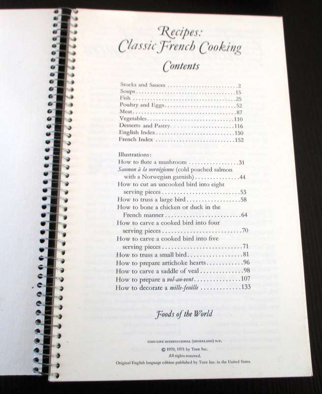 Classic French Cooking Book by Craig Claiborne and Pierre Franey 1971, Foods of the World. p152