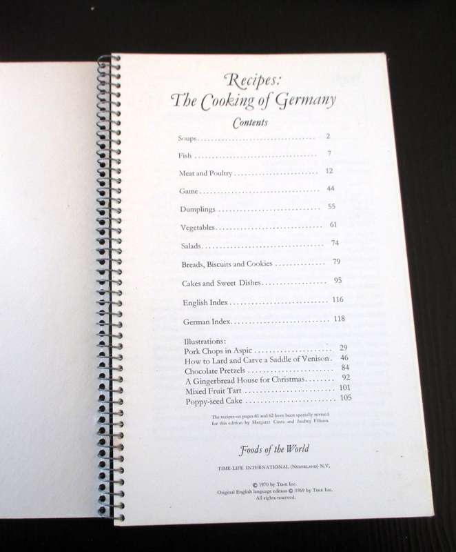 The Cooking of Germany Book by Nika Standen Hazelton 1970, Foods of the World. p128