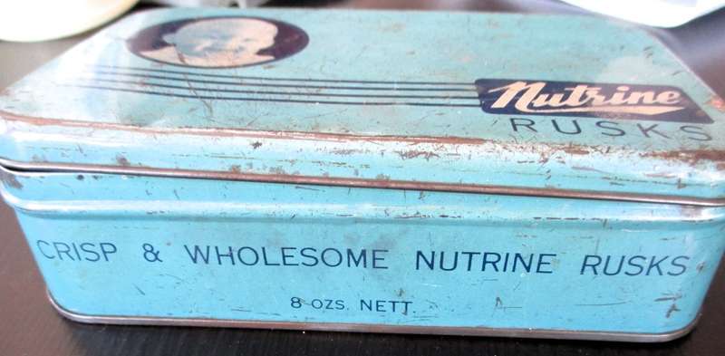 Vintage Nutrine Rusks for Bbies Tin.
