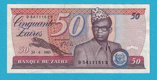 Zaire 50 Zaires 1985 â UNC