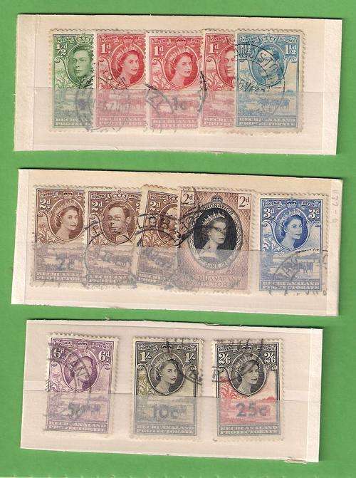 Lot of Mixed Bechuanaland Protectorate Stamps, used