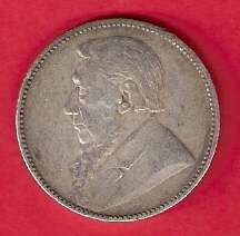 1896 ZAR Silver Paul Kruger One Shilling