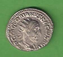 TRAJAN DECIUS, AD 249-251. AR Silver Antoninianus. Roman Coin.