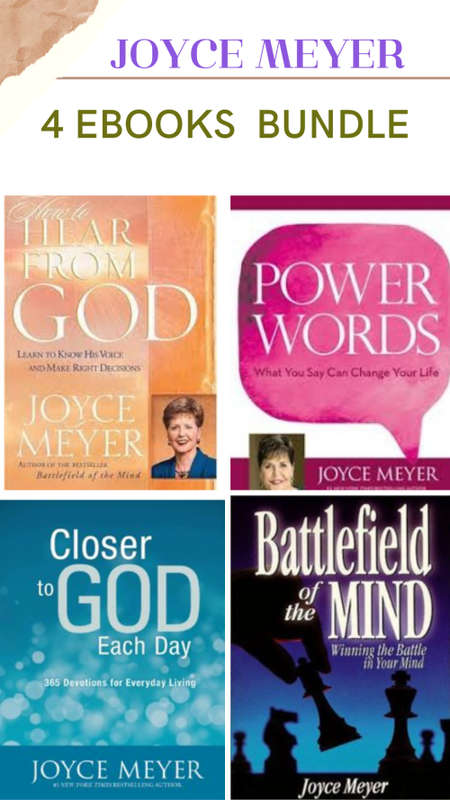 Joyce Meyer 4 EBOOKS BUNDLE