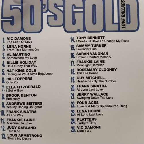 Various Artists - 50`s Glod love Ballads (CD)