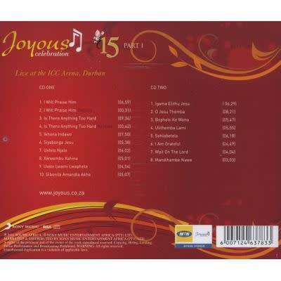 Joyous Celebration - Vol 15 : Live At The I.C.C.Arena Durban Part 1 (Double CD)
