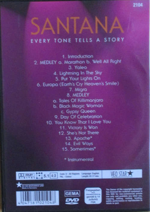 Santana - Every Tone Tells A Story (DVD)