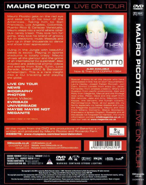 Mauro Picotto - Live On Tour (DVD)
