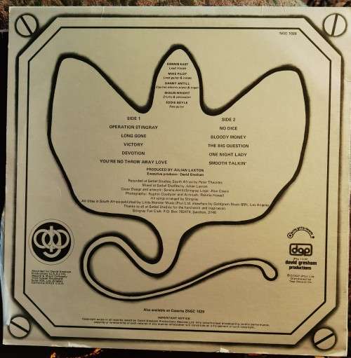 Stingray  Operation Stingray (Vinyl) NGC 1028 Media VG+, Sleeve VG
