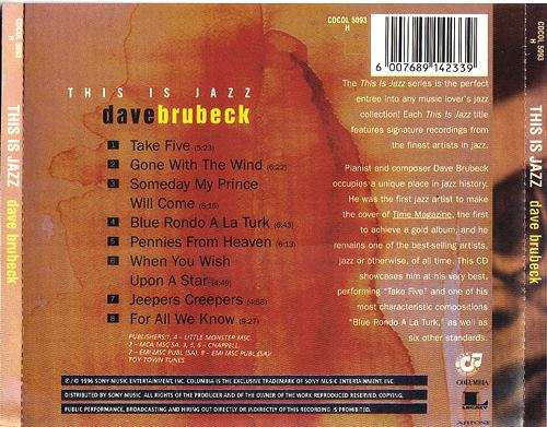 Dave Brubeck - ThIs Is Jazz 3 (CD)