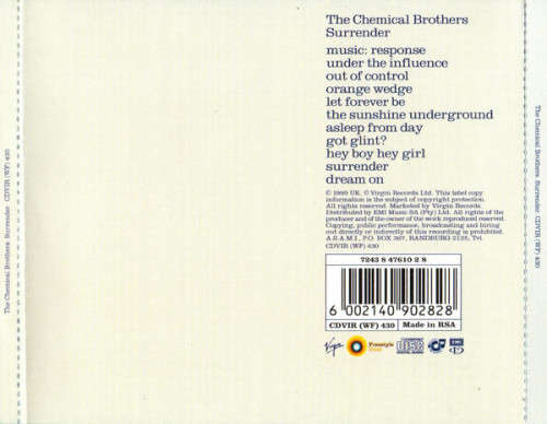 The Chemical broThers - Surrender (CD)