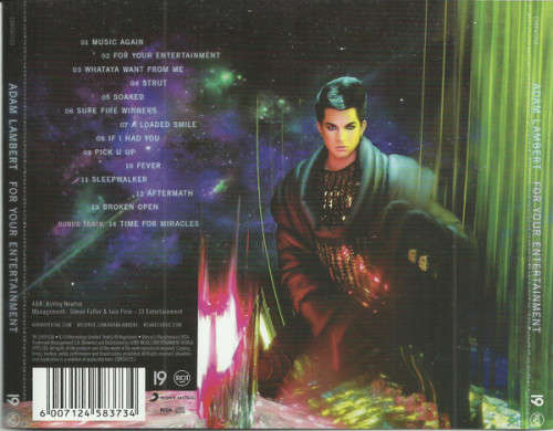 Adam Lambert - For Your Entertainment (CD)