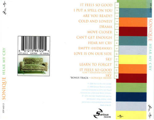 Sonique - Hear My Cry (CD)