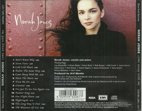 Norah Jones - CoMe Away With Me (CD)