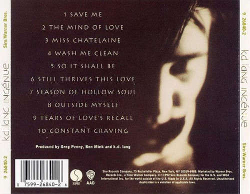 k.d. lang - Ingénue (CD)