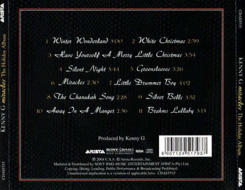 Kenny G - Miracles - The Holiday Album (CD)