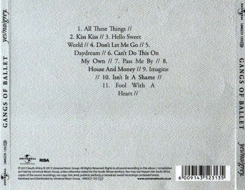Gangs Of Ballet - Yes/No/Grey (CD)
