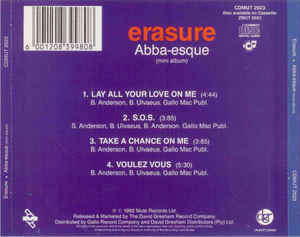 Erasure - Abba-Esque (CD)