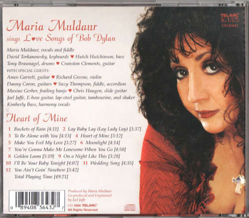 Maria Muldaur - Sings Love Songs Of Bob Dylan - Heart Of Mine (CD)