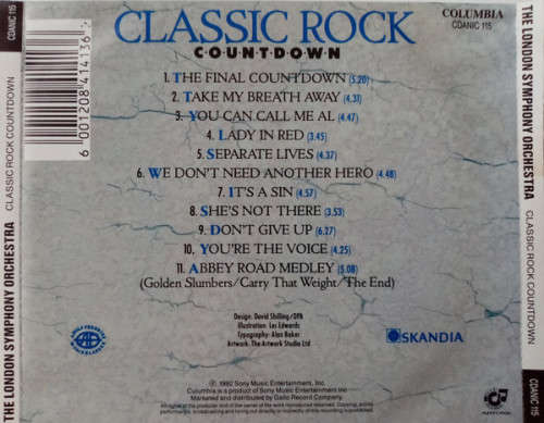 The London Symphony Orchestra, Adolf Fredrik Youth Choir - Classic Rock Countdown (CD)
