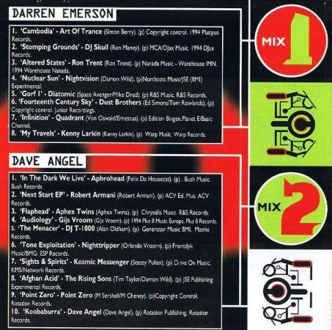 Darren Emerson and Dave Angel - Mixmag Live! Volume 13 - Techno (CD)