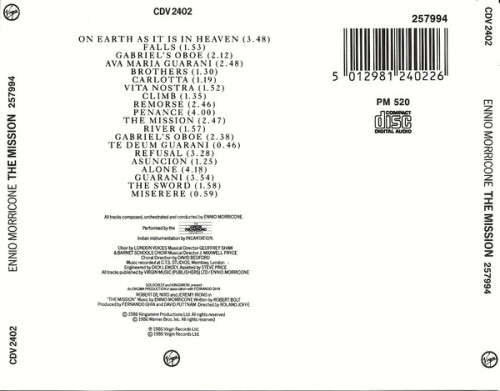 Ennio Morricone - The Mission (Original Soundtrack From The Film) (CD)