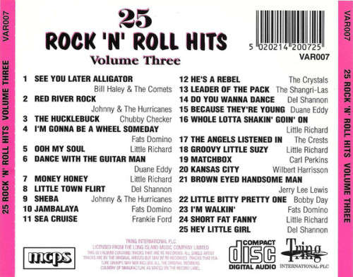 Various - 25 Rock `n` Roll Hits Volume Three (CD)