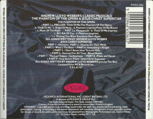Royal Philharmonic Pops Orchestra Plays Andrew Lloyd Webbers (CD)