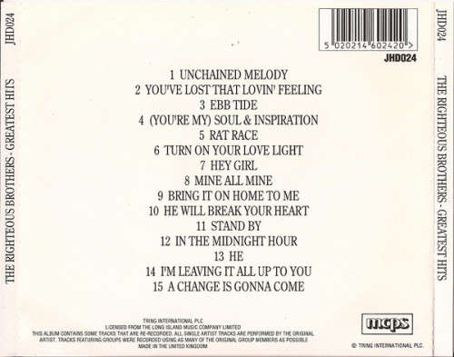 The Righteous Brothers - The Greatest Hits (CD)