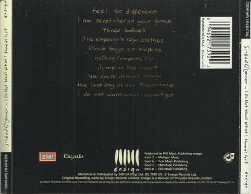 Sinéad O`Connor - I Do Not Want What I Haven`t Got (CD)