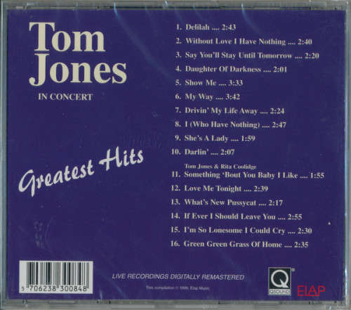 Tom Jones - Greatest Hits (CD)