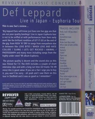 Def Leppard - Live in Japan - Euphoria Tour (DVD)