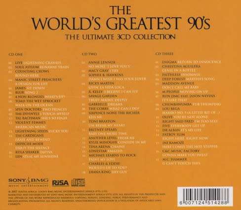 Various - The World`s Greatest 90`s (3 CD Set)