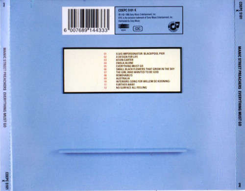 Manic Street Preachers - Everything Must Go (CD)