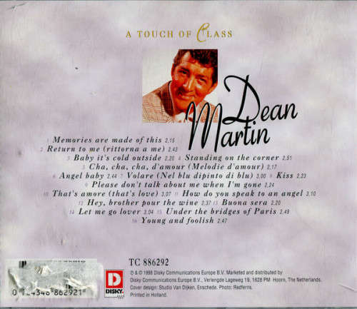 Dean Martin - A Touch of Class (CD)