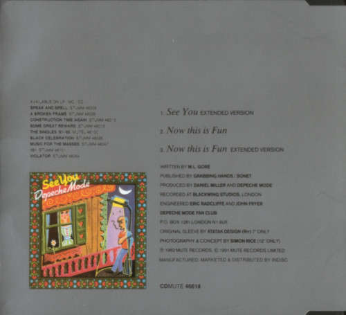 Depeche Mode - See You (Extended Version) (CD Single)
