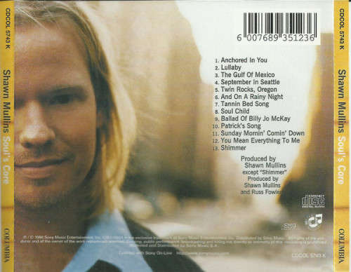 Shawn Mullins - Soul`s Core (CD)