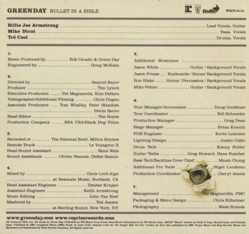 Green Day - Bullet In A Bible (CD/DVD)