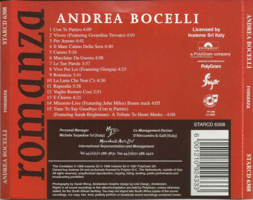 Andrea Bocelli - Romanza (CD)