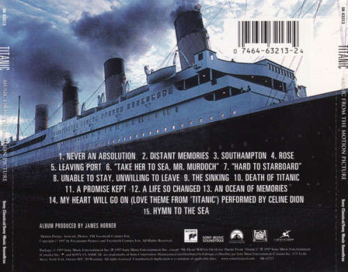 James Horner - Titanic (Music From The Motion Picture) (CD)