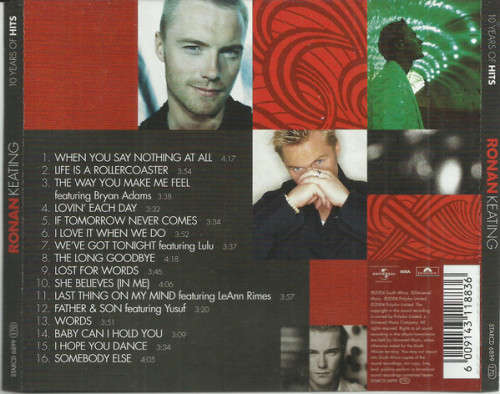 Ronan Keating - 10 Years Of Hits (CD)
