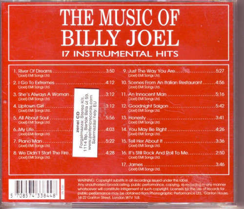 The Songrise Orchestra - The Music Of Billy Joel - 17 Instrumental Hits (CD)
