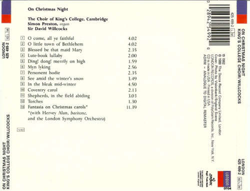 King`s College Choir - On Christmas Night (CD)