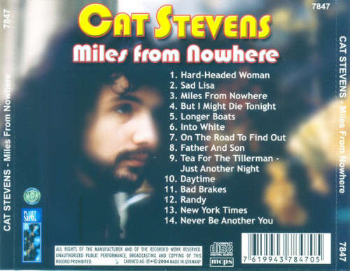 Cat Stevens - Miles From Nowhere (CD)