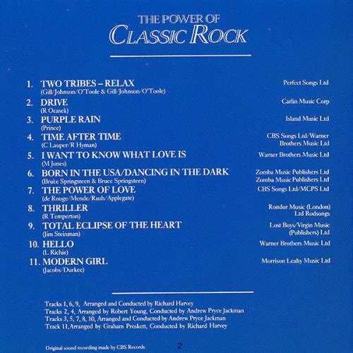 The London Symphony Orchestra With The Royal Choral Society - The Power Of Classic Rock (CD)